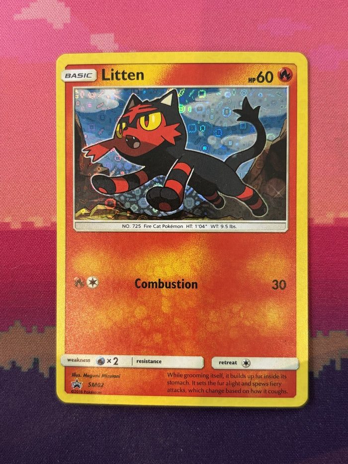 Pokemon Card Litten Sun & Moon Promo General Mills SM02 Near Mint