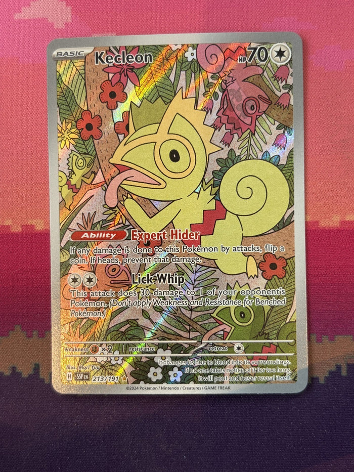 Pokemon Card Kecleon Surging Sparks Illustration Rare 213/191 Near Mint