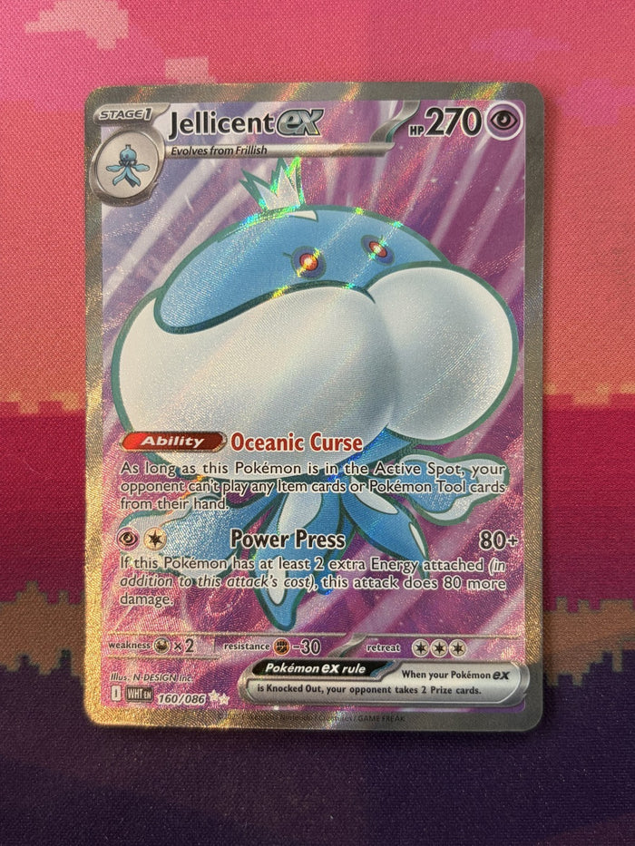 Pokemon Card Jellicent ex White Flare Ultra Rare 160/086 Near Mint