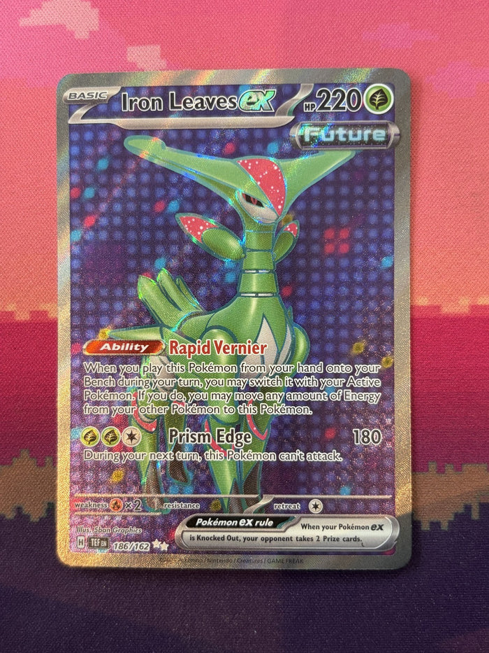 Pokemon Card Iron Leaves ex Temporal Forces Ultra Rare 186/162 Near Mint
