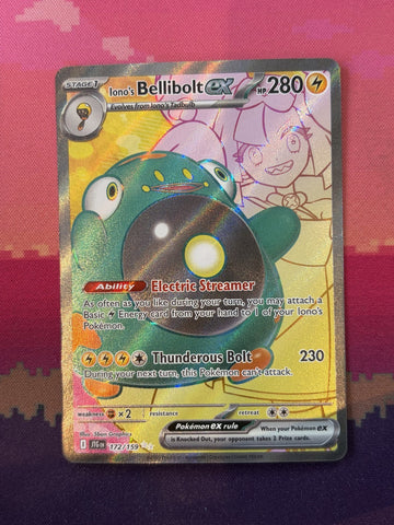 Pokemon Card Iono's Bellibolt ex Journey Together 172/159 Near Mint