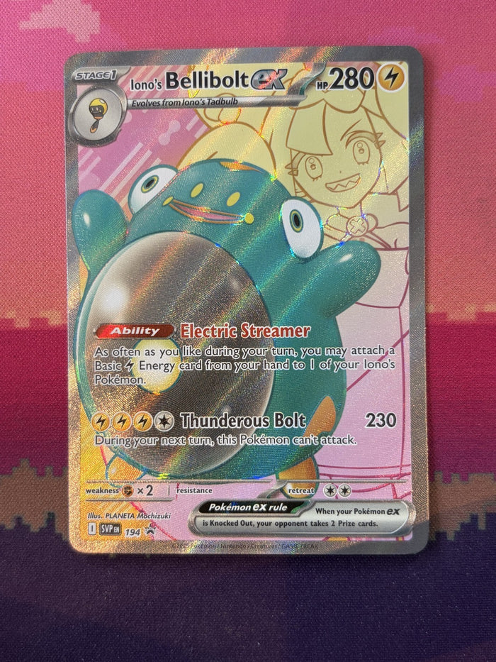 Pokemon Card Iono's Bellibolt ex Scarlet & Violet Promo 194 Near Mint