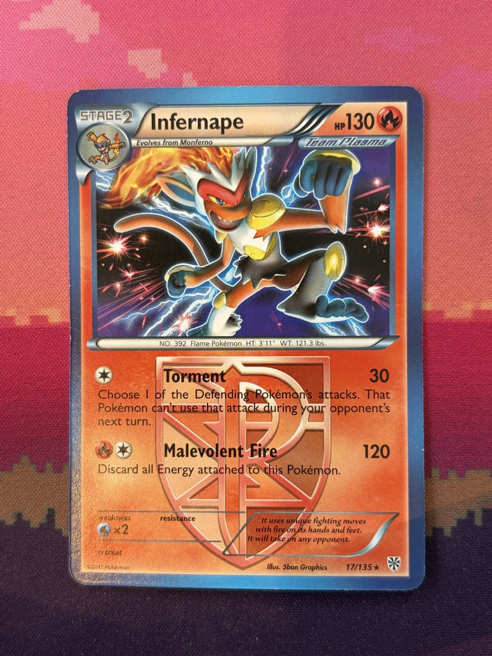 Pokemon Card Infernape Plasma Storm Rare 17/135 Near Mint