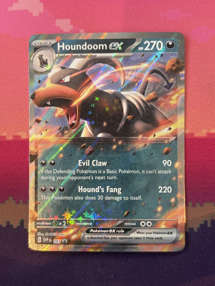 Pokemon Card Houndoom ex Scarlet & Violet Promo 103 Near Mint