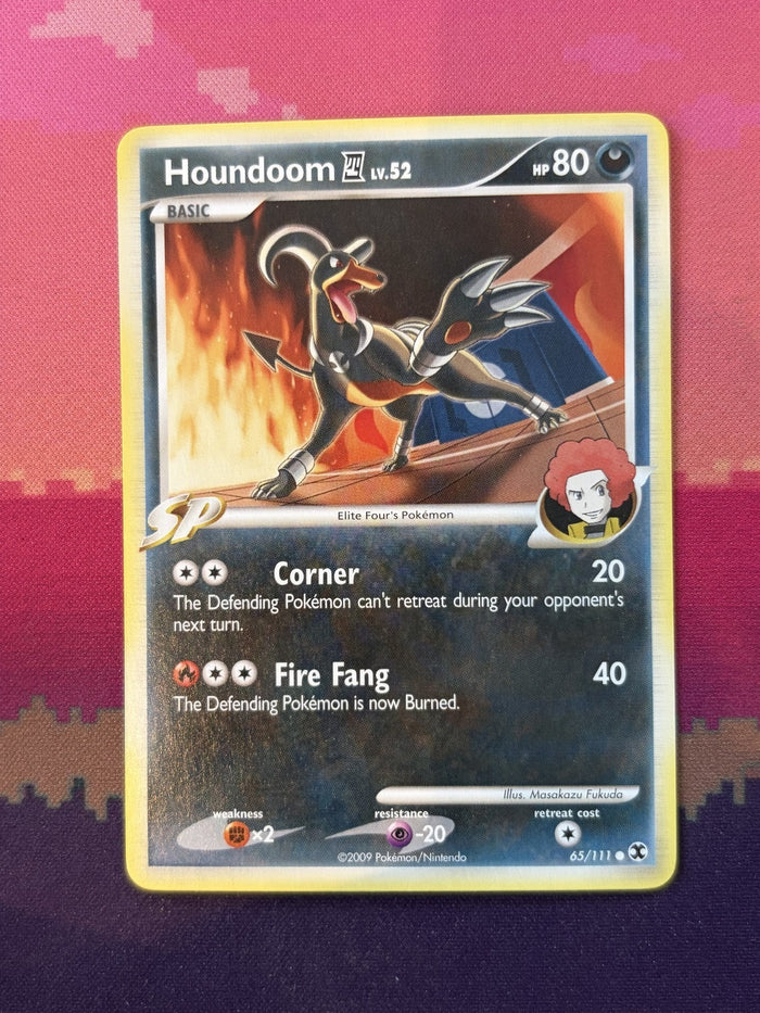 Pokemon Card Houndoom Rising Rivals Rare 65/111 Near Mint