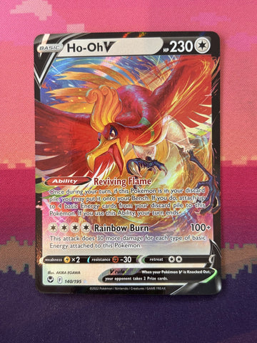 Pokemon Card Ho-Oh V Silver Tempest Ultra Rare 140/195 Near Mint