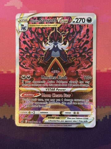 Pokemon Card Hisuian Samurott VSTAR Crown Zenith Ultra Rare GG52/GG70 Near Mint