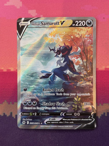 Pokemon Card Hisuian Samurott V Crown Zenith Ultra Rare GG51/GG70 Near Mint
