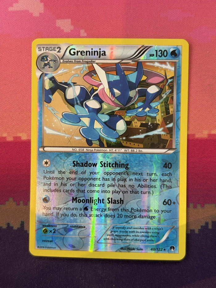 Pokemon Card Greninja BREAKpoint Reverse Holo 40/122 Near Mint