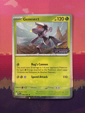 Pokemon Card Genesect Phantasmal Flames Stamped Phantasmal Rare 008/094 NM