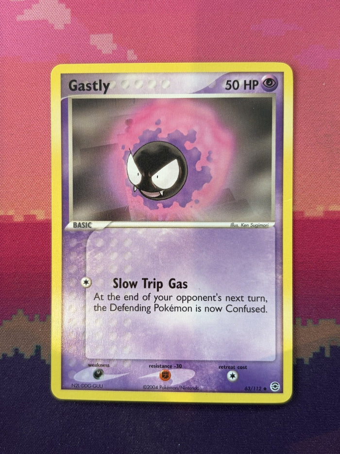 Pokemon Card Gastly EX FireRed Common 63/112 Near Mint