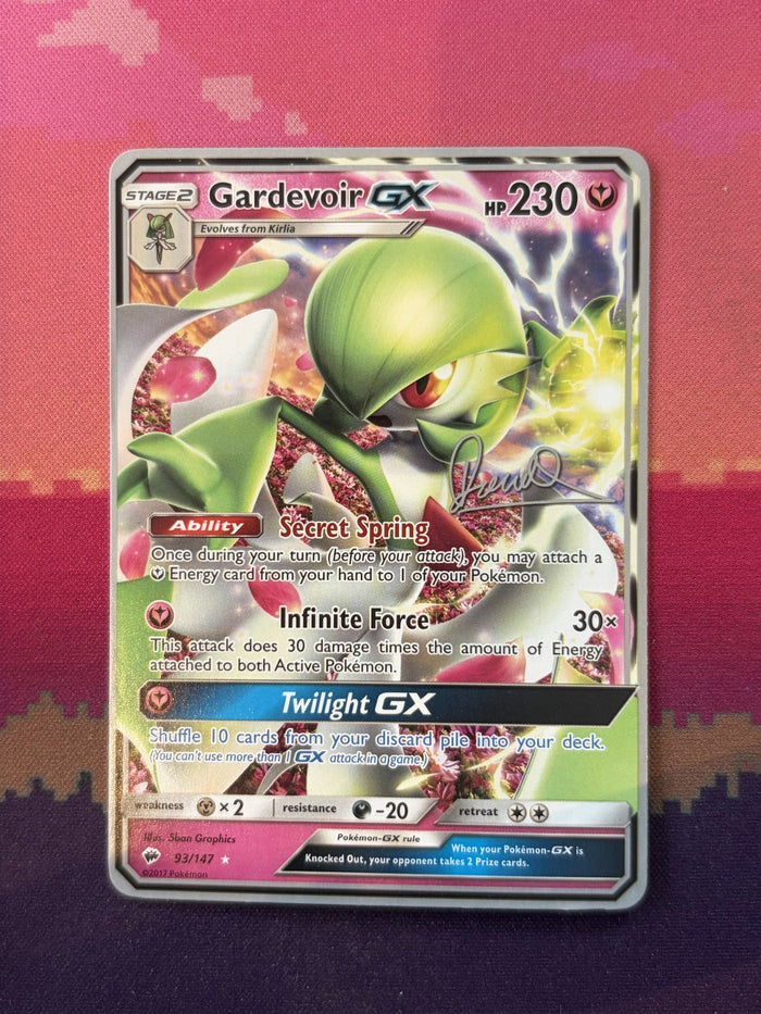 Pokemon Card Gardevoir GX Burning Shadows World Championships 93/147 Near Mint