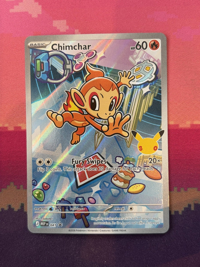 Pokemon Card Chimchar Mega Evolution Promo 041 Near Mint