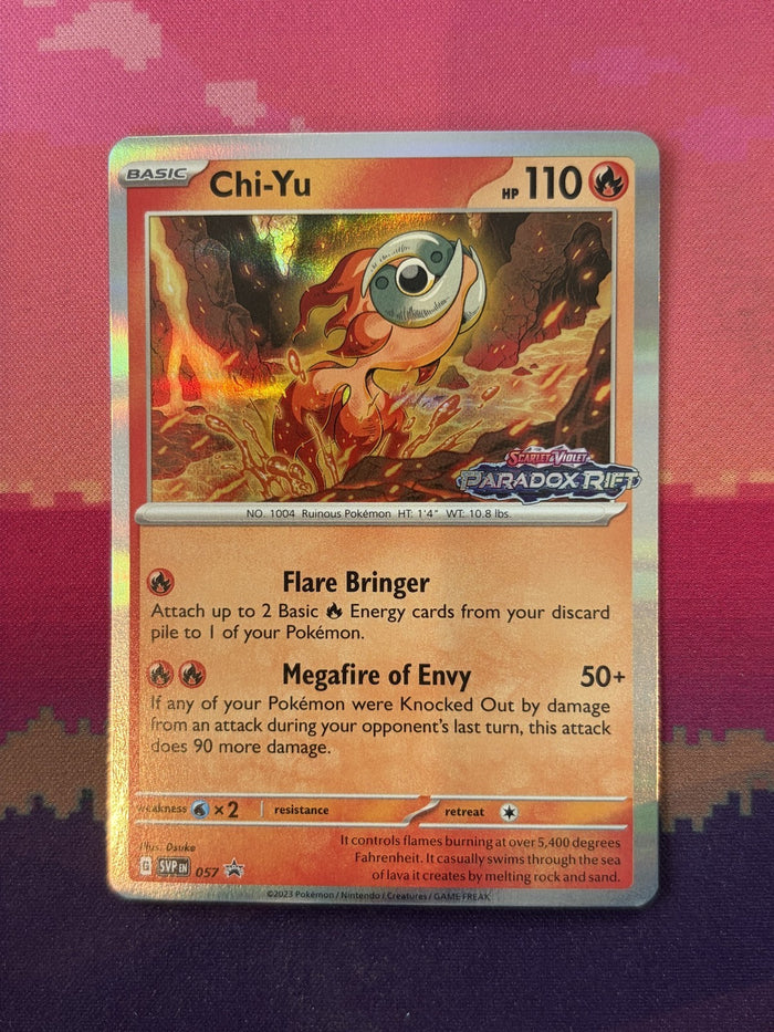 Pokemon Card Chi-Yu Scarlet & Violet Promo Stamped 057 Near Mint