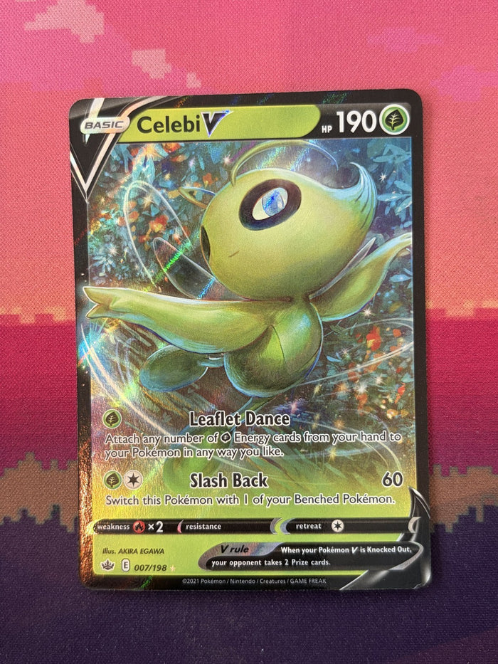 Pokemon Card Celebi V Chilling Reign Ultra Rare 007/198 Near Mint