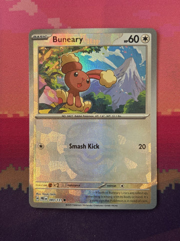 Pokemon Card Buneary Prismatic Evolutions Masterball 083/131 Near Mint