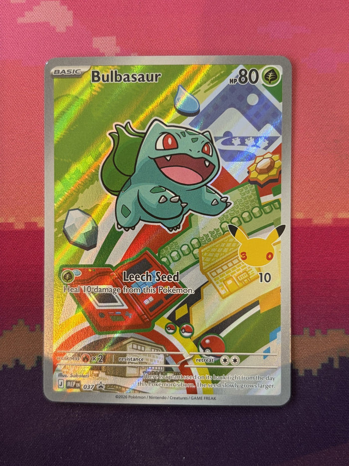 Pokemon Card Bulbasaur Mega Evolution Promo 037 Near Mint