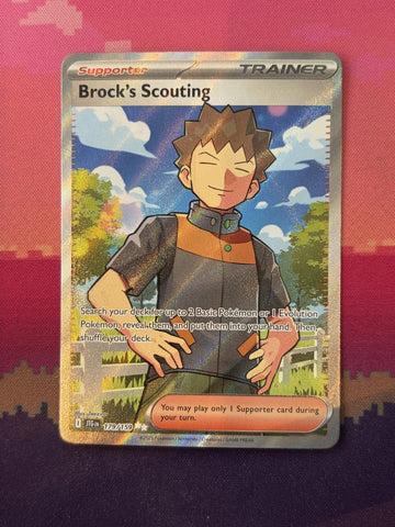 Pokemon Card Brock's Scouting Journey Together Ultra Rare 179/159 Near Mint