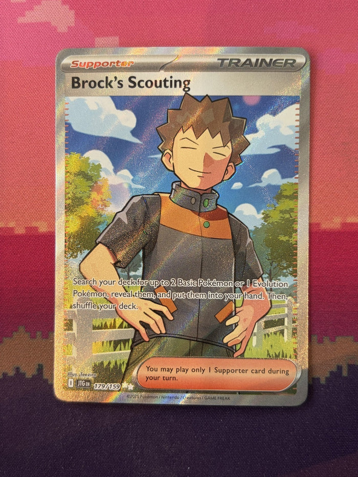 Pokemon Card Brock's Scouting Journey Together Ultra Rare 179/159 Near Mint