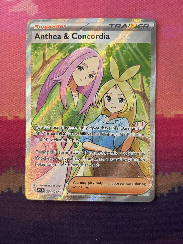 Pokemon Card Anthea & Concordia Ascended Heroes Ultra Rare 254/217 Near Mint