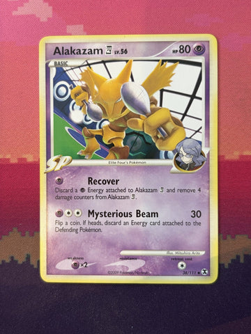 Pokemon Card Alakazam Rising Rivals Uncommon 38/111 Near Mint