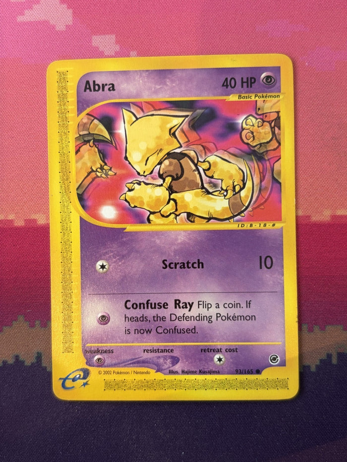 Pokemon Card Abra Expedition Base Set Common 93/165 Near Mint