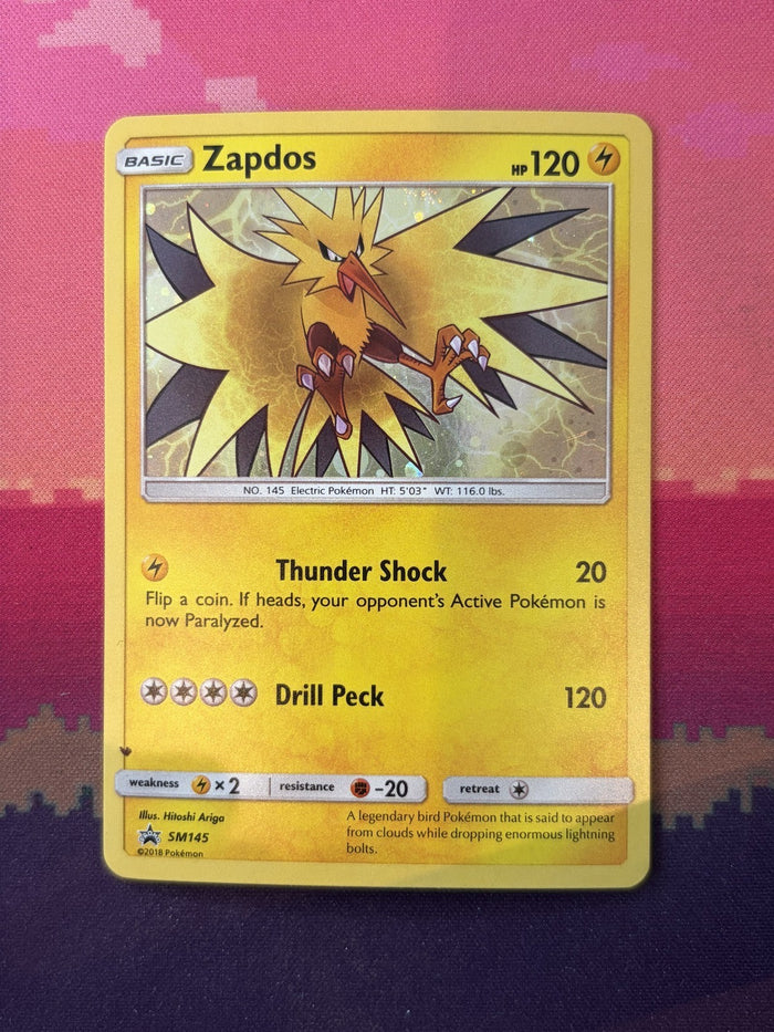 Pokemon Card Zapdos Sun & Moon Promo SM145 Near Mint