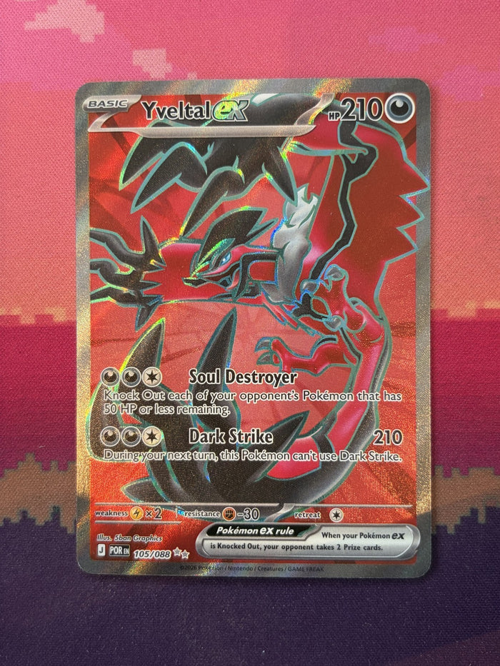Pokemon Card Yveltal ex Perfect Order Ultra Rare 105/088 Near Mint