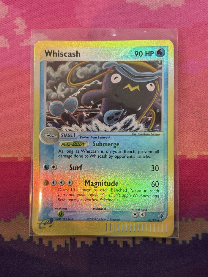 Pokemon Card Whiscash EX Dragon Reverse Holo 48/97 Near Mint