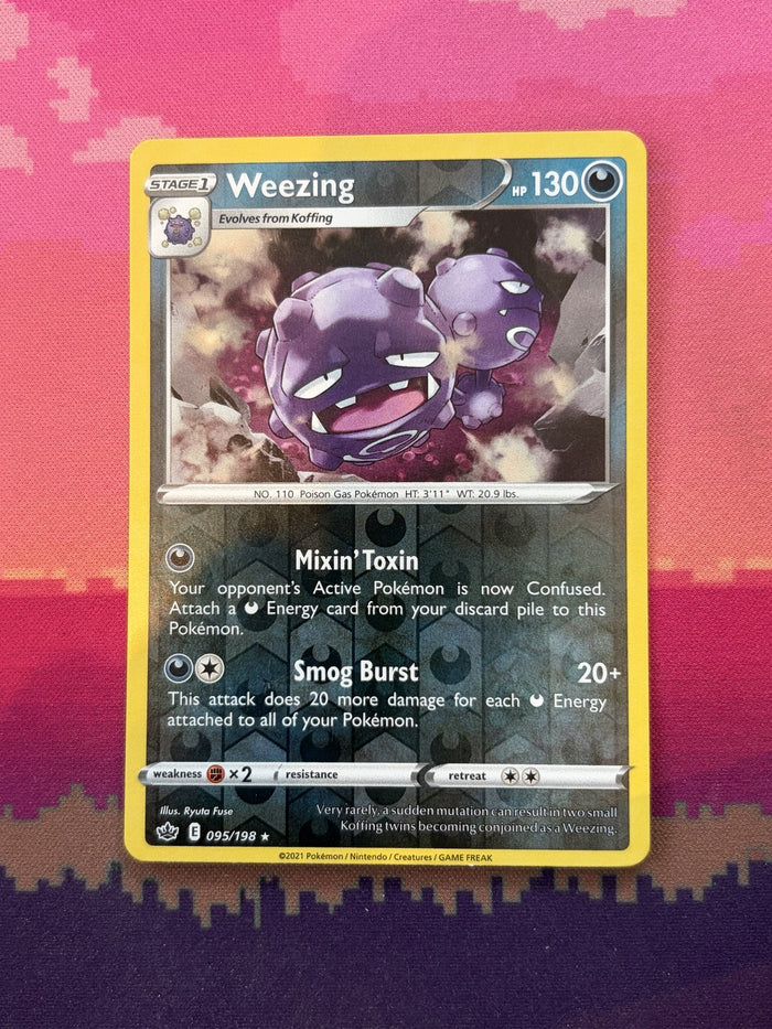 Pokemon Card Weezing Chilling Reign Reverse Holo 095/198 Near Mint