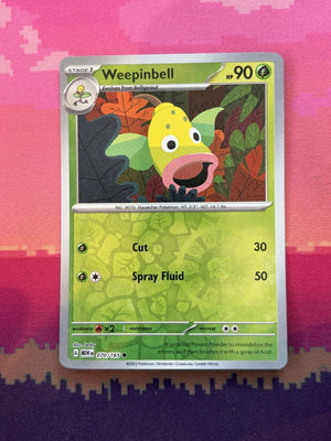 Pokemon Card Weepinbell Pokemon 151 Reverse Holo 070/165 Near Mint