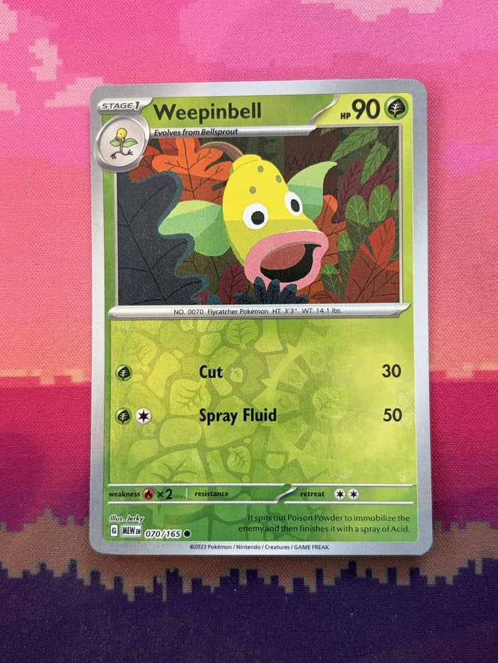 Pokemon Card Weepinbell Pokemon 151 Reverse Holo 070/165 Near Mint