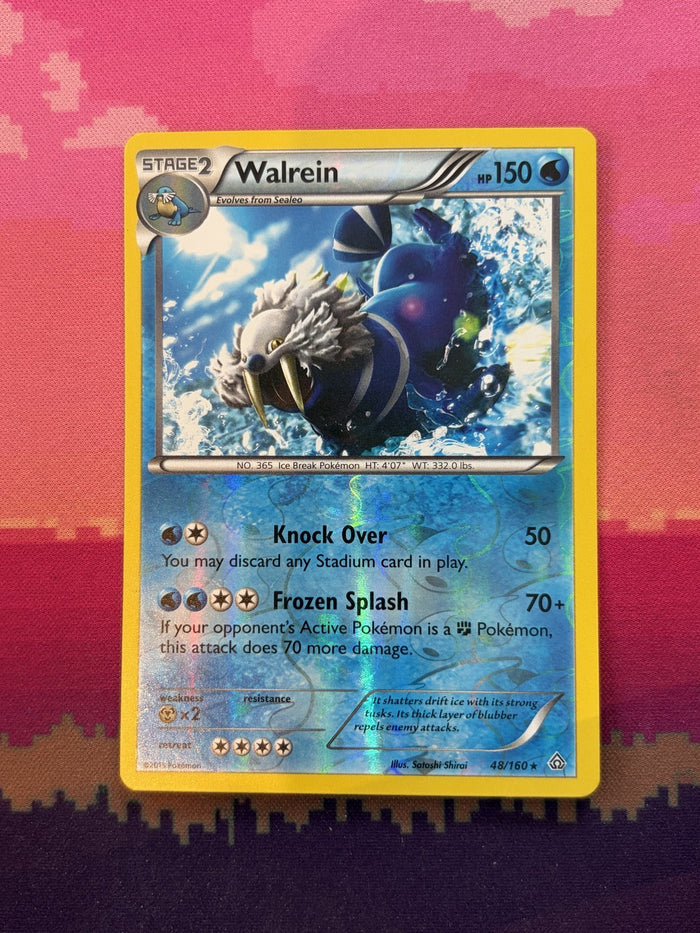 Pokemon Card Walrein Primal Clash Reverse Holo 48/160 Near Mint