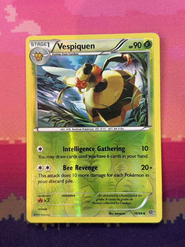 Pokemon Card Vespiquen Ancient Origins Reverse Holo 10/98 Near Mint