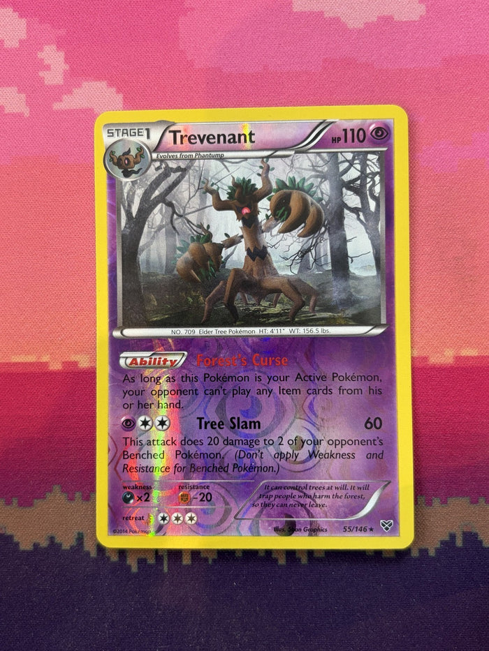 Pokemon Card Trevenant XY Base Set Reverse Holo 55/146 Near Mint