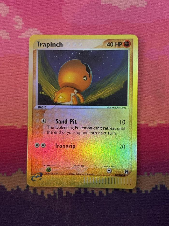 Pokemon Card Trapinch EX Sandstorm Reverse Holo 82/100 Near Mint