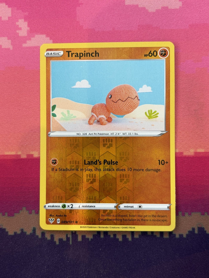 Pokemon Card Trapinch Darkness Ablaze Reverse Holo 089/189 Near Mint