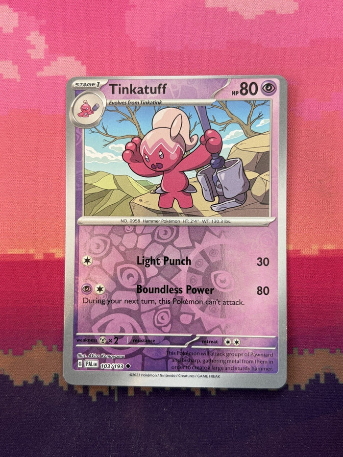 Pokemon Card Tinkaton Paldea Evolved Reverse Holo 61/114 Near Mint