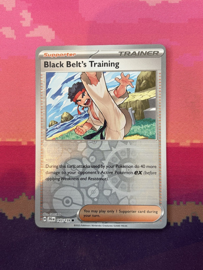 Pokemon Card Black Belt's Training Journey Together Reverse Holo 143/159 NM