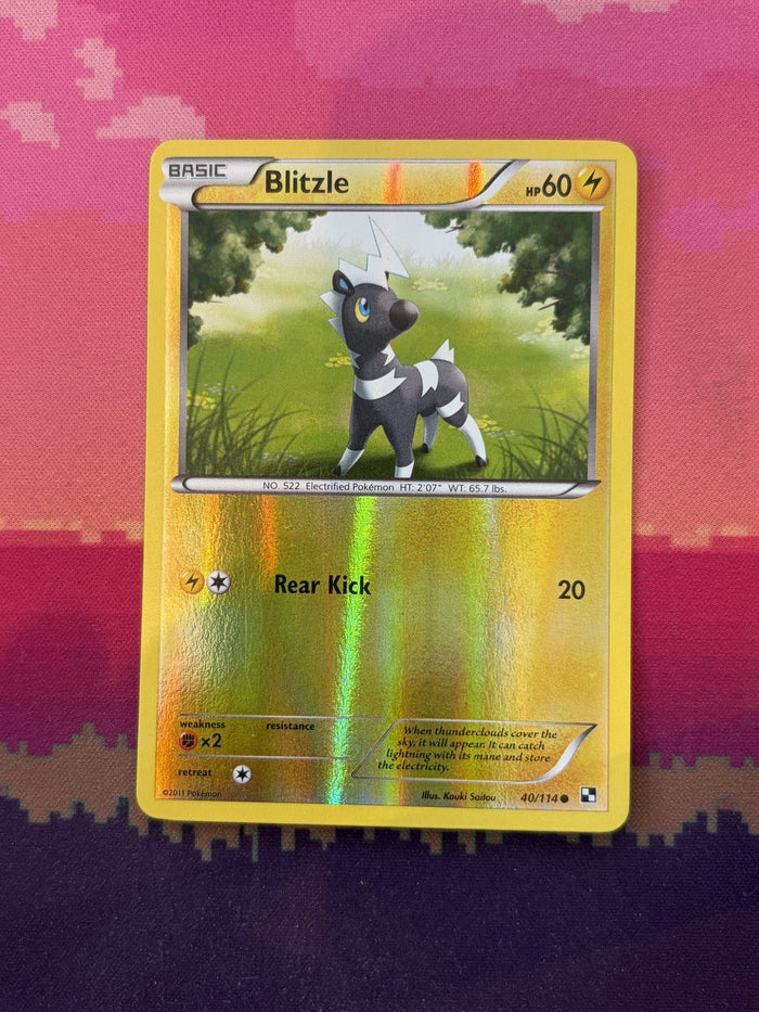 Pokemon Card Blitzle Black & White Reverse Holo 40/114 Near Mint