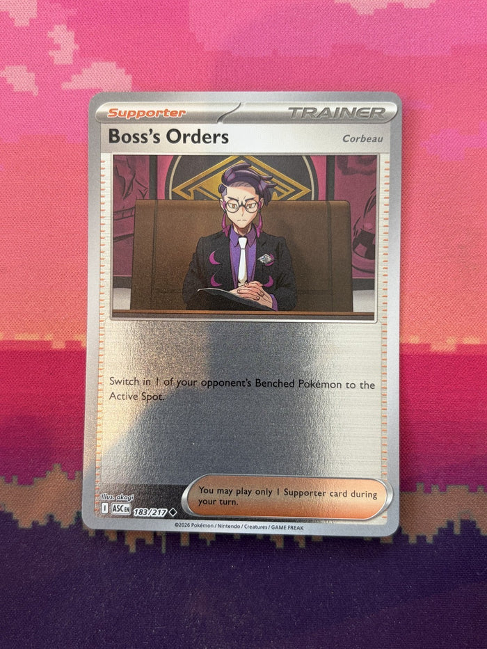 Pokemon Card Boss's Orders Ascended Heroes Uncommon 183/217 Near Mint