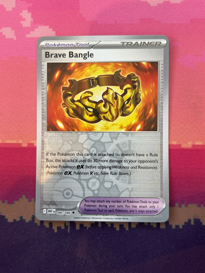 Pokemon Card Brave Bangle White Flare Reverse Holo 080/086 Near Mint