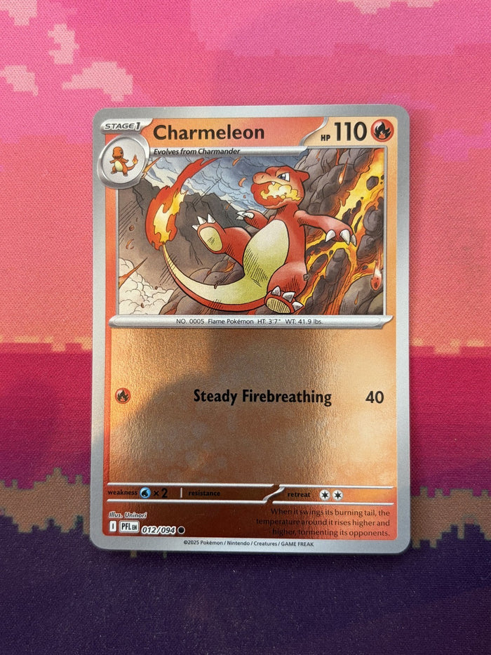 Pokemon Card Charmeleon Phantasmal Flames Reverse Holo Common 012/094 Near Mint