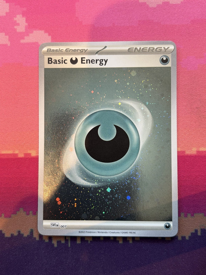 Pokemon Card Basic Darkness Energy Cosmo Holo 007 Near Mint