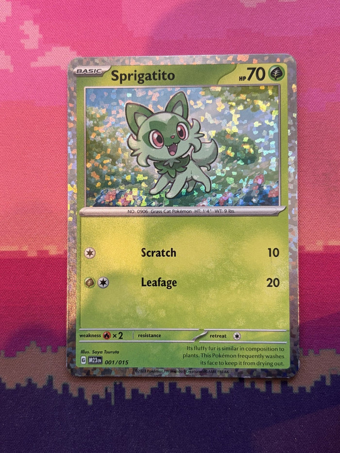 Pokemon Card Sprigatito McDonald's Collection 2023 Promo 001/015 Near Mint