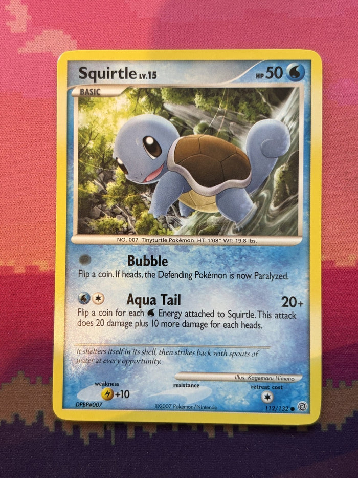 Pokemon Card Squirtle Secret Wonders Common 112/132 Near Mint