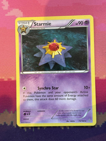 Pokemon Card Starmie Primal Clash Rare 73/160 Near Mint