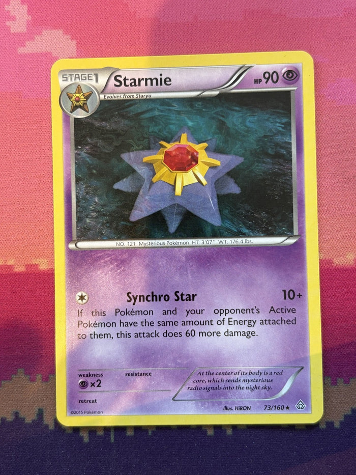 Pokemon Card Starmie Primal Clash Rare 73/160 Near Mint