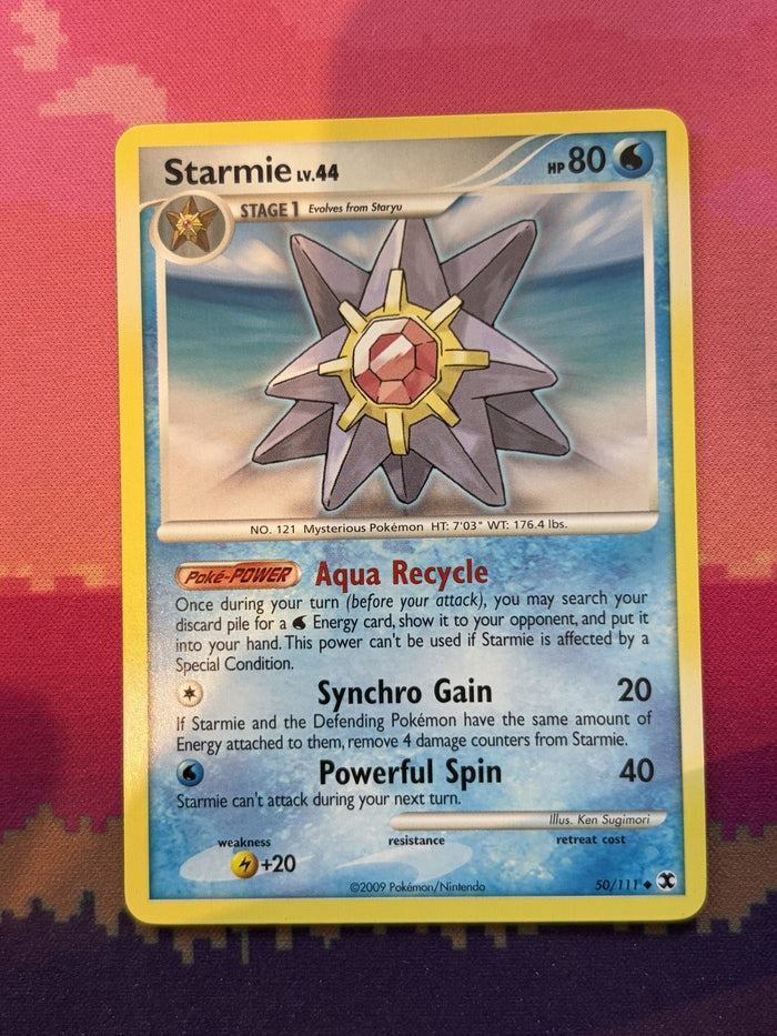 Pokemon Card Starmie Rising Rivals 50/111 Near Mint