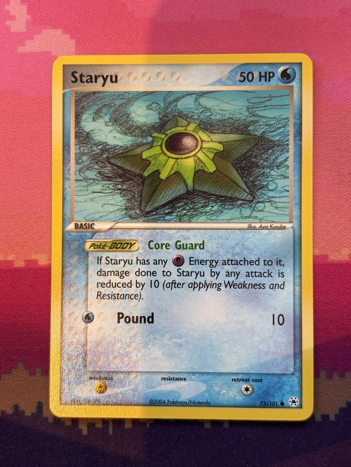 Pokemon Card Staryu Hidden Legends Common 75/101 Near Mint